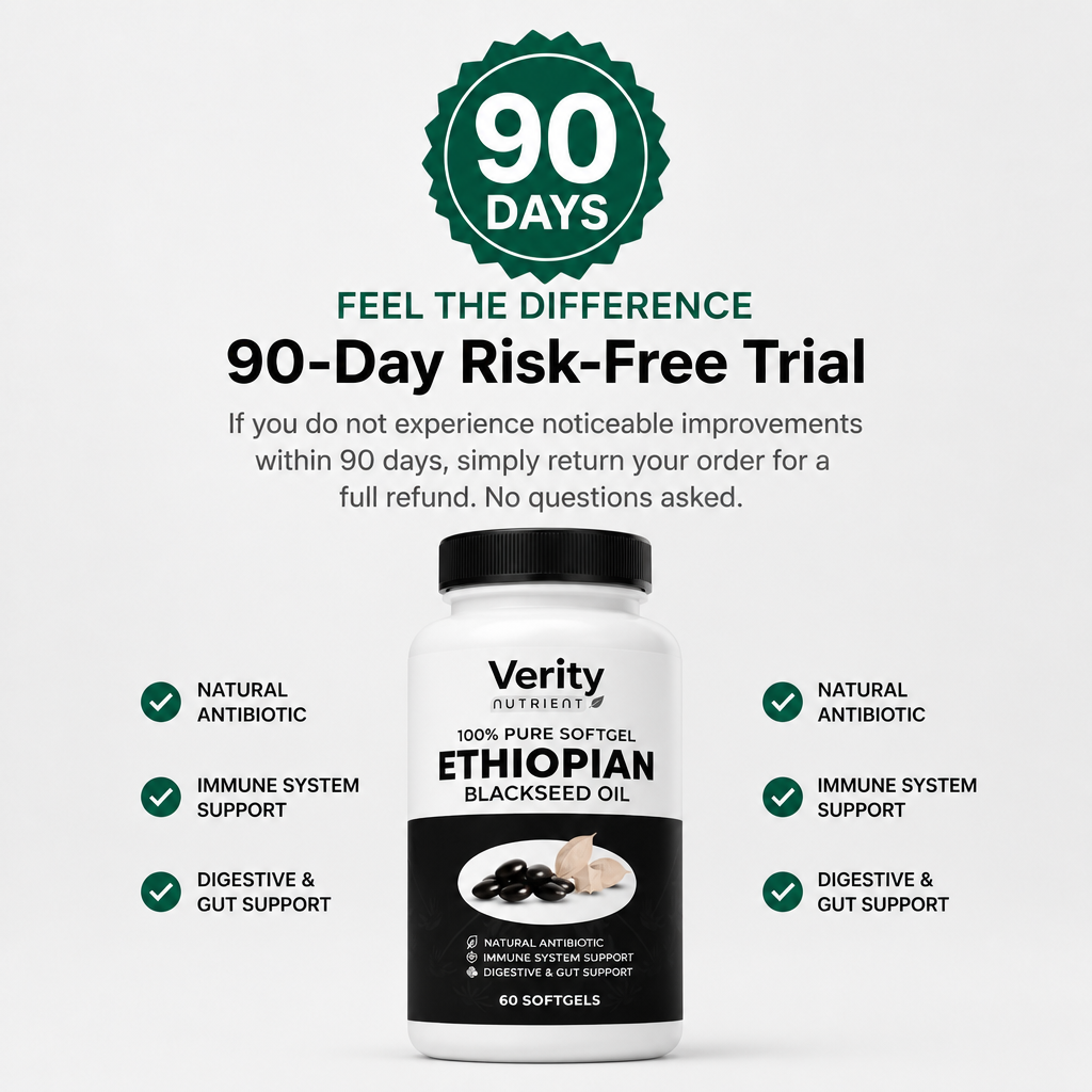 Verity Nutrient Ethiopian Black Seed Oil | Cellular Repair & Anti-Aging