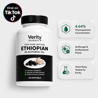 Verity Nutrient Ethiopian Black Seed Oil | Gut Cleanse & Digestive Support