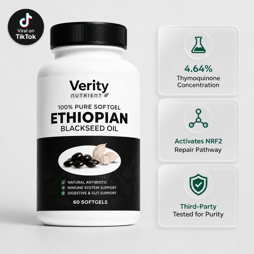 Verity Nutrient Ethiopian Black Seed Oil | Cellular Repair & Anti-Aging