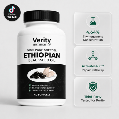 Verity Nutrient Ethiopian Black Seed Oil | Cellular Repair & Anti-Aging