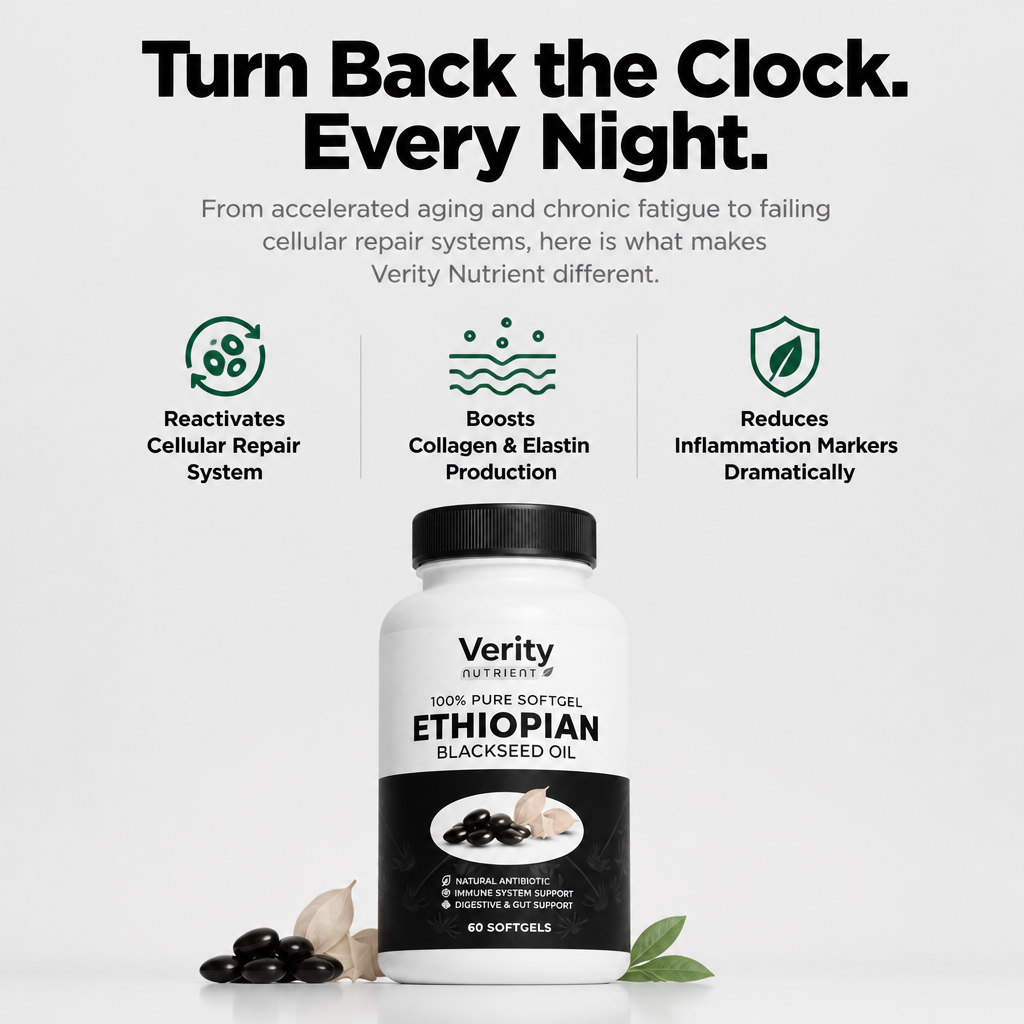 Verity Nutrient Ethiopian Black Seed Oil | Cellular Repair & Anti-Aging