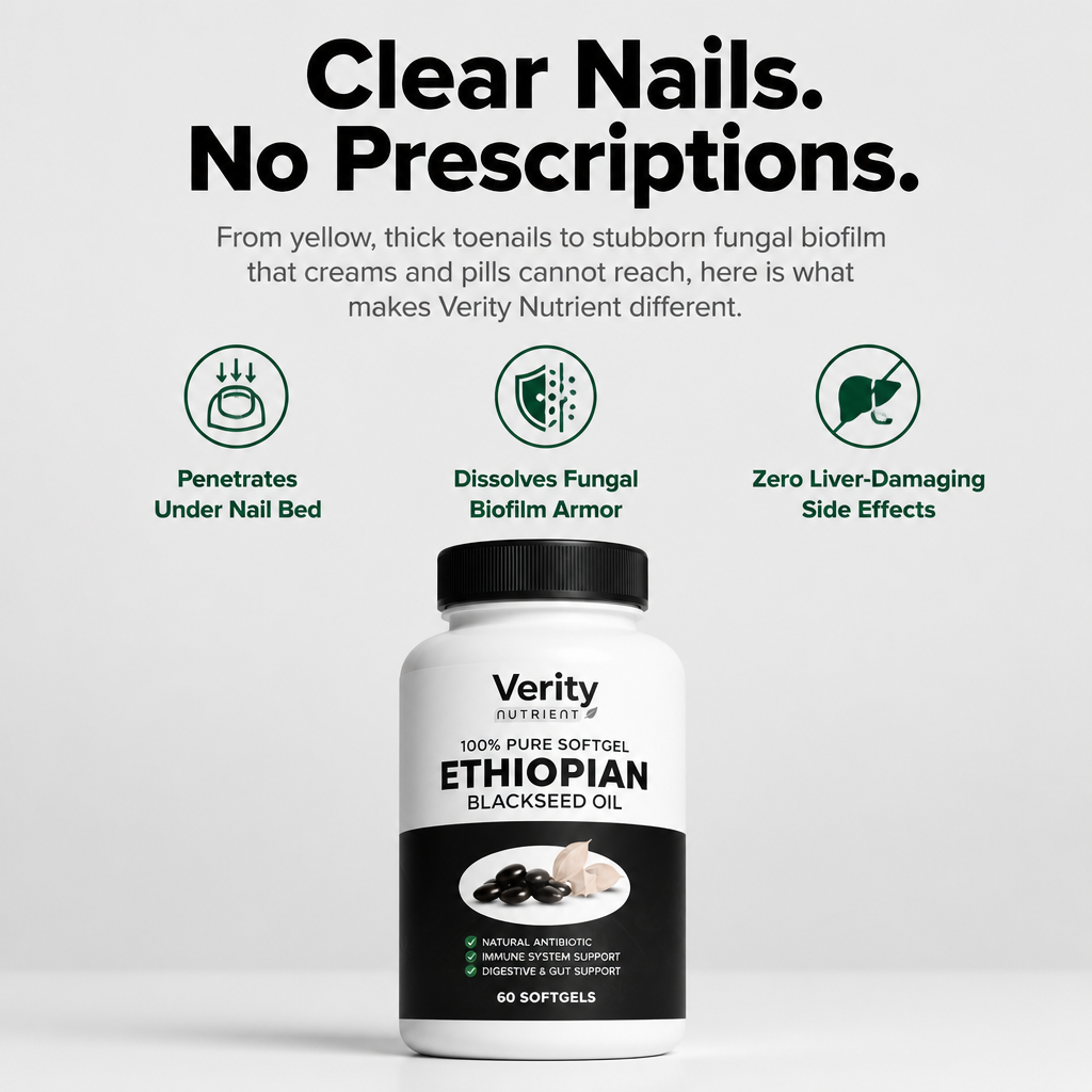 Verity Nutrient Ethiopian Black Seed Oil | Nail Renewal & Fungal Defense