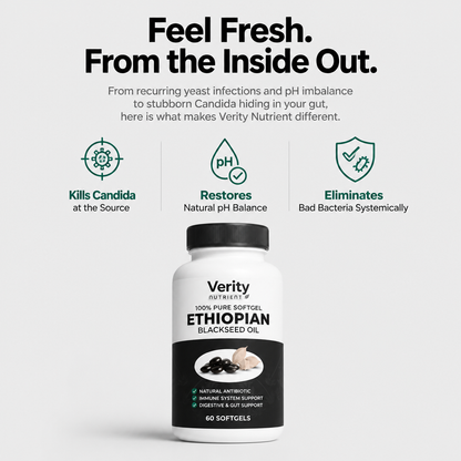 Verity Nutrient Ethiopian Black Seed Oil | Feminine Balance & pH Support