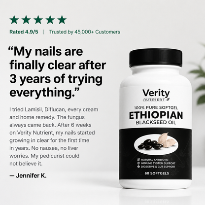 Verity Nutrient Ethiopian Black Seed Oil | Nail Renewal & Fungal Defense