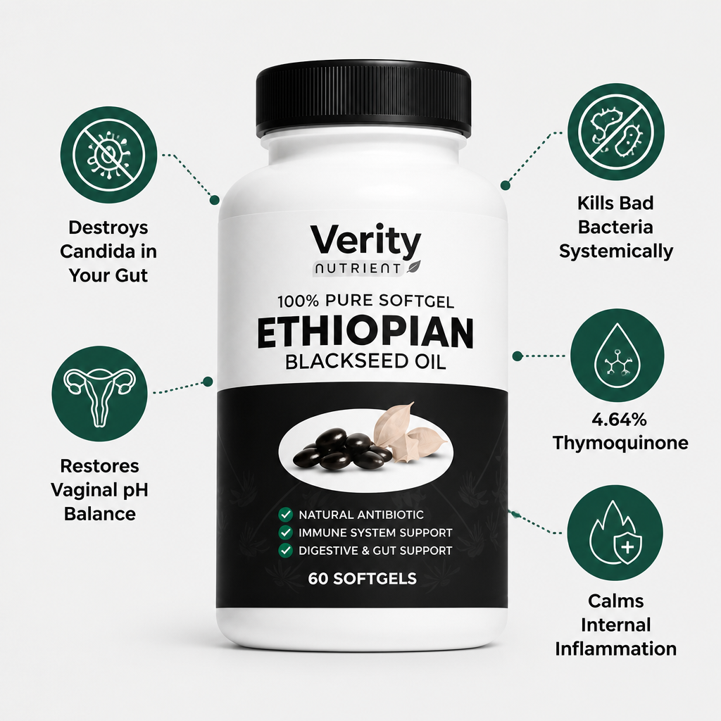 Verity Nutrient Ethiopian Black Seed Oil | Feminine Balance & pH Support