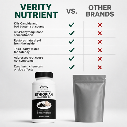 Verity Nutrient Ethiopian Black Seed Oil | Feminine Balance & pH Support