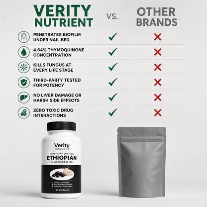 Verity Nutrient Ethiopian Black Seed Oil | Nail Renewal & Fungal Defense
