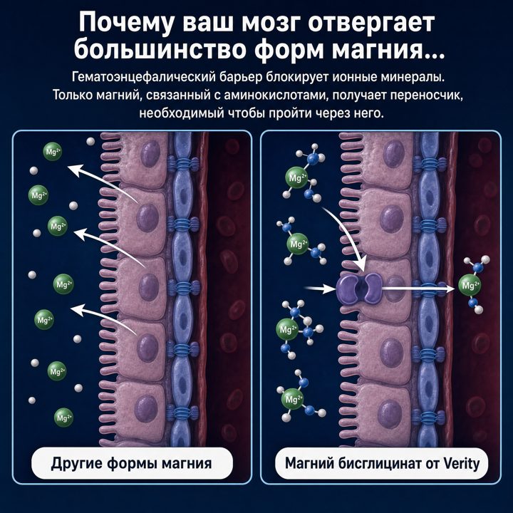 Жевательные конфеты Verity с бисглицинатом магния
